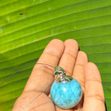 larimar round necklace