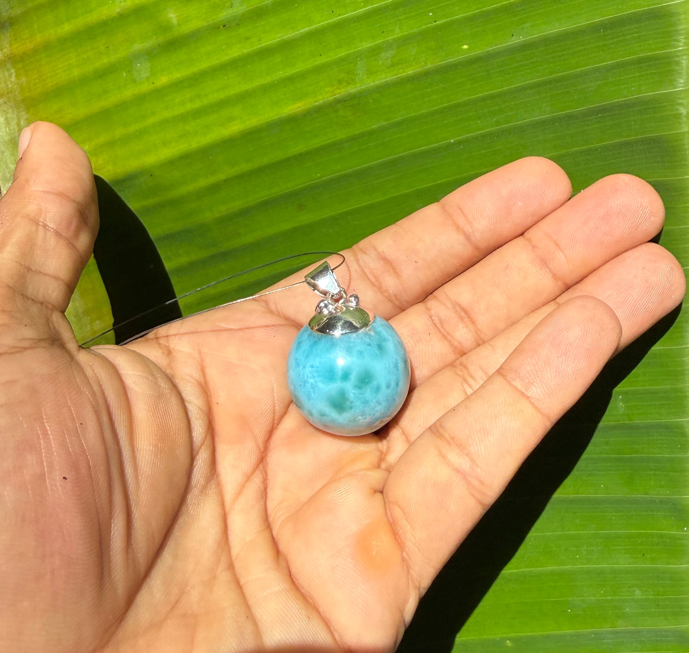 round larimar ball