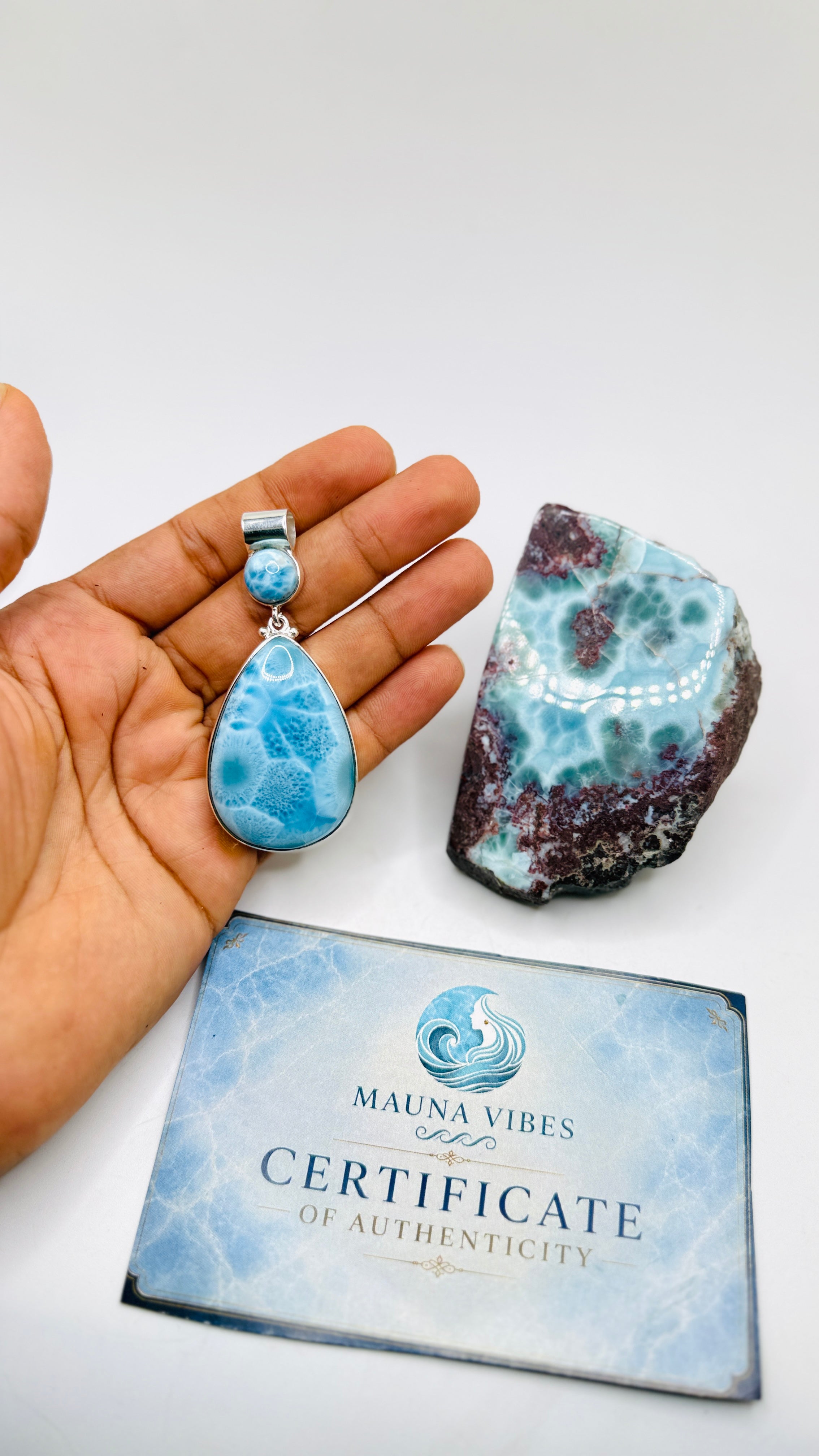 A larimar necklace