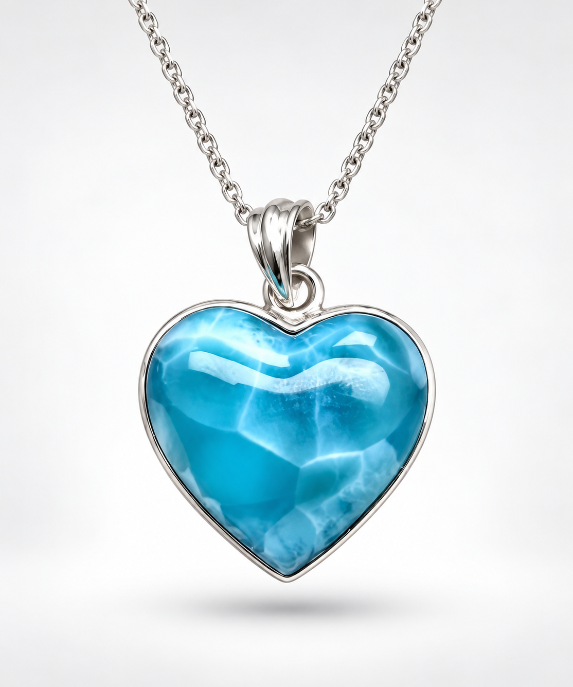 Larimar Heart Pendant 