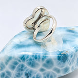 a larimar silver ring