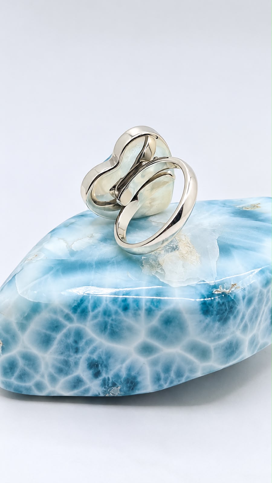 a larimar silver ring