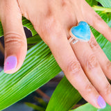 a heart larimar ring