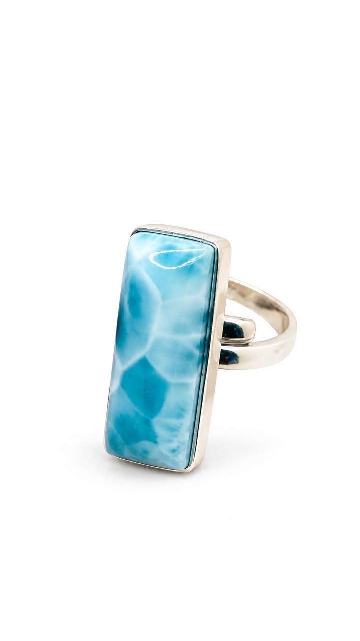 a high quality larimar ring