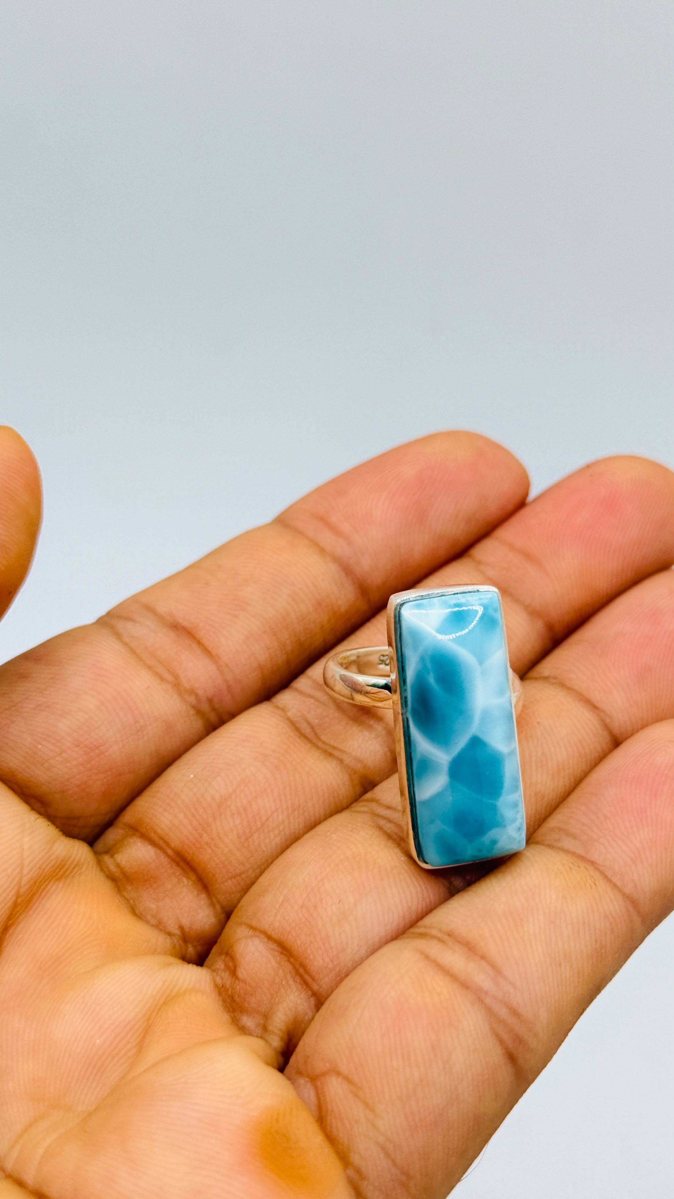 larimar stone ring