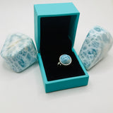 a larimar stone ring