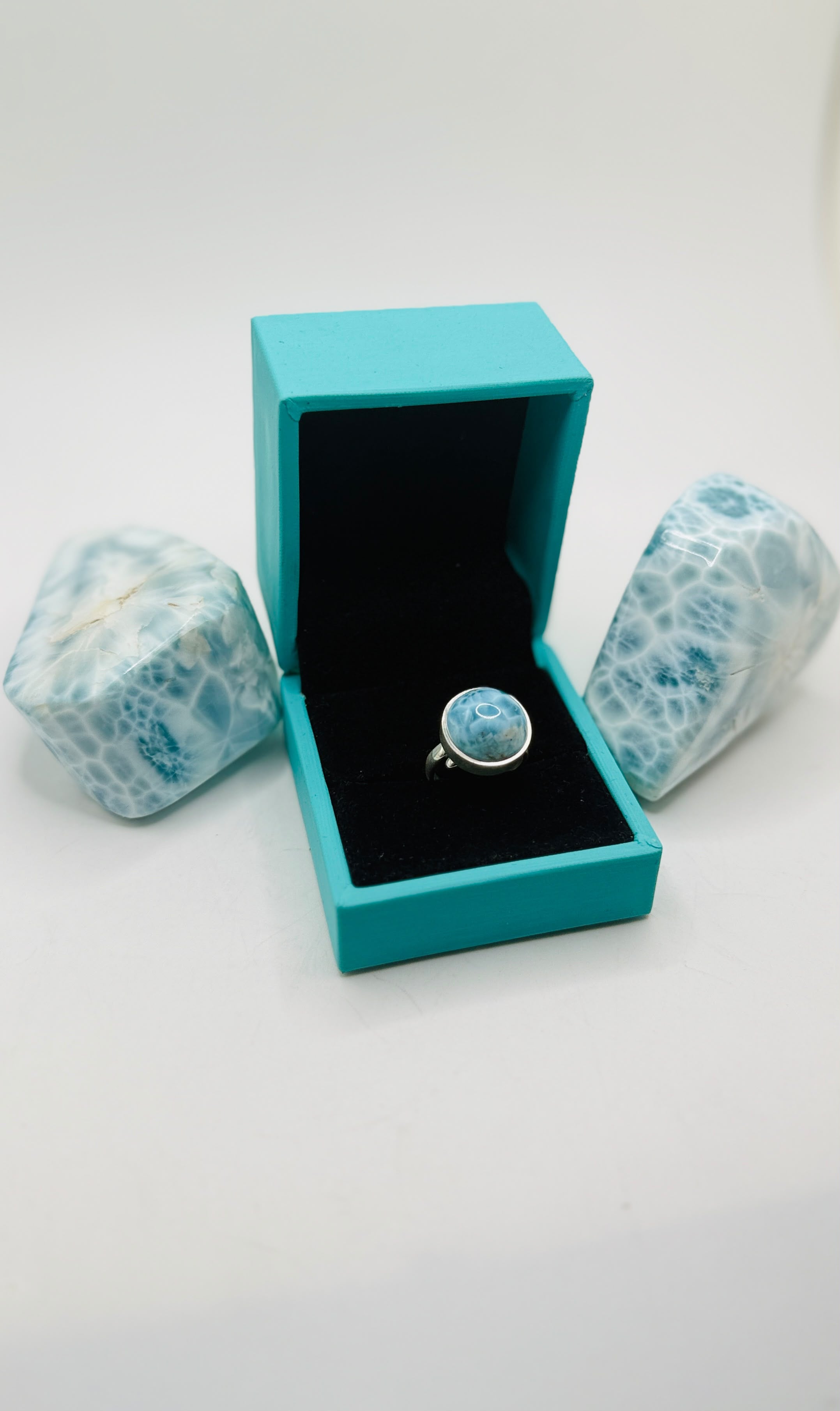 a larimar stone ring