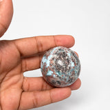 Rare Larimar Spheres with Iron Inclusions
