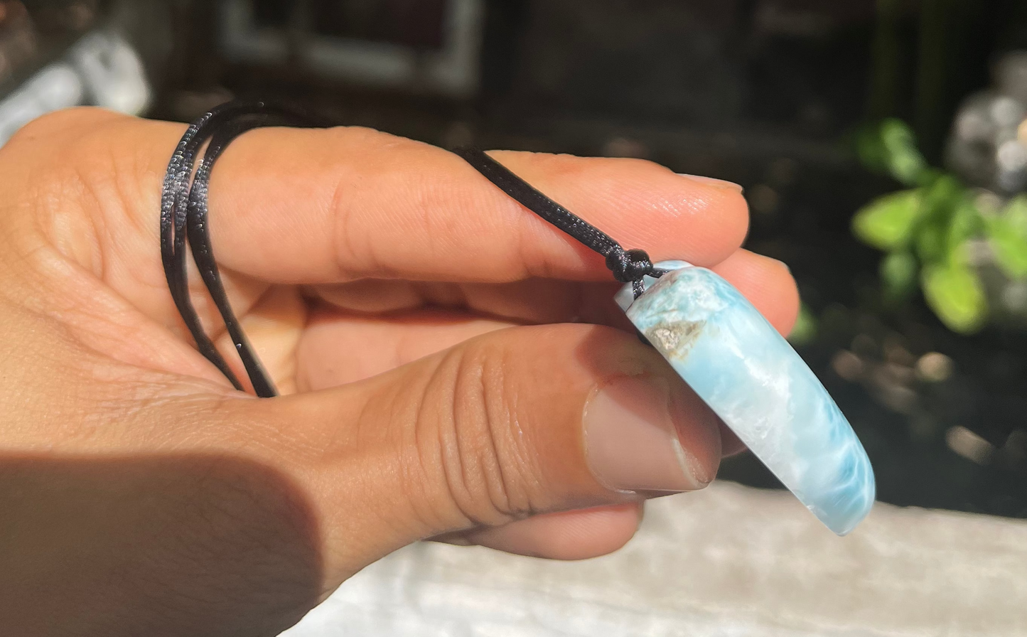 Larimar Heart Necklace for Women – Crystal Heart Gift