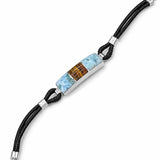 Larimar Amber Bracelet in 925 Sterling Silver
