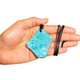 AAA Larimar Freeform Unisex Necklace