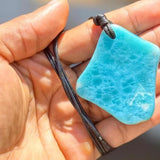 AAA Larimar Freeform Unisex Necklace