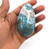 Larimar Egg, Rare Stone Collector Specimen for Home Decor & Reiki