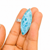 Larimar Eye Pendant – AAA Grade 925 Sterling Silver Jewelry
