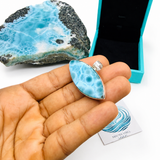 Larimar Eye Pendant – AAA Grade 925 Sterling Silver Jewelry