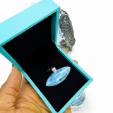 Larimar Eye Pendant – AAA Grade 925 Sterling Silver Jewelry