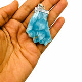 Larimar Fist Pendant – 925 Sterling Silver Necklace
