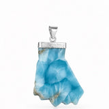 Larimar Fist Pendant – 925 Sterling Silver Necklace
