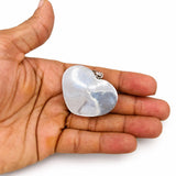 Larimar Jasper Heart Pendant in 925 Sterling Silver