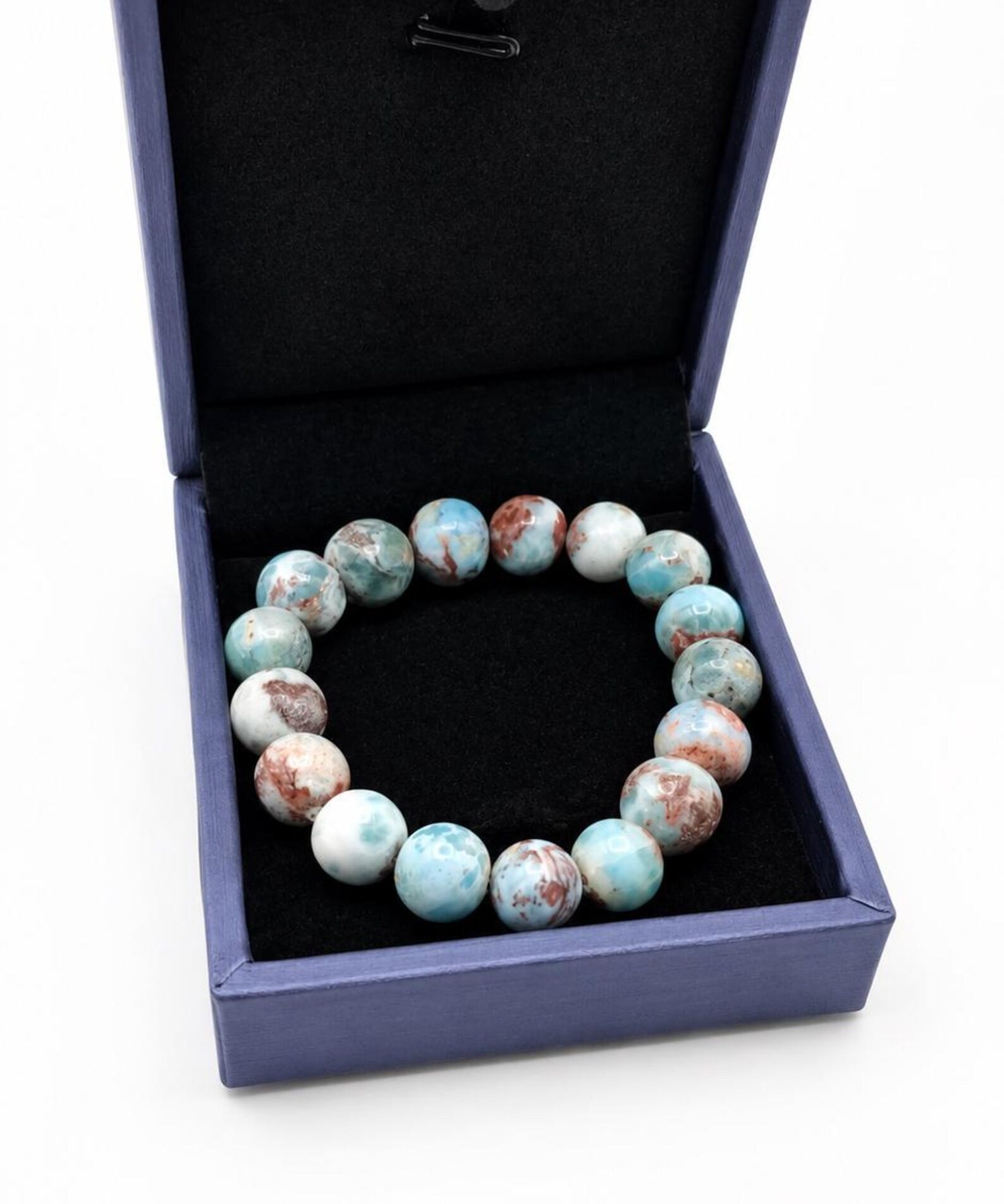Larimar Jasper Beaded Bracelet