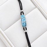 Larimar Men's Bracelet in 925 Sterling Silver