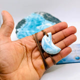 Larimar Moon Necklace