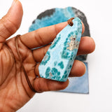 Larimar Stone Freefrom Cord Necklace