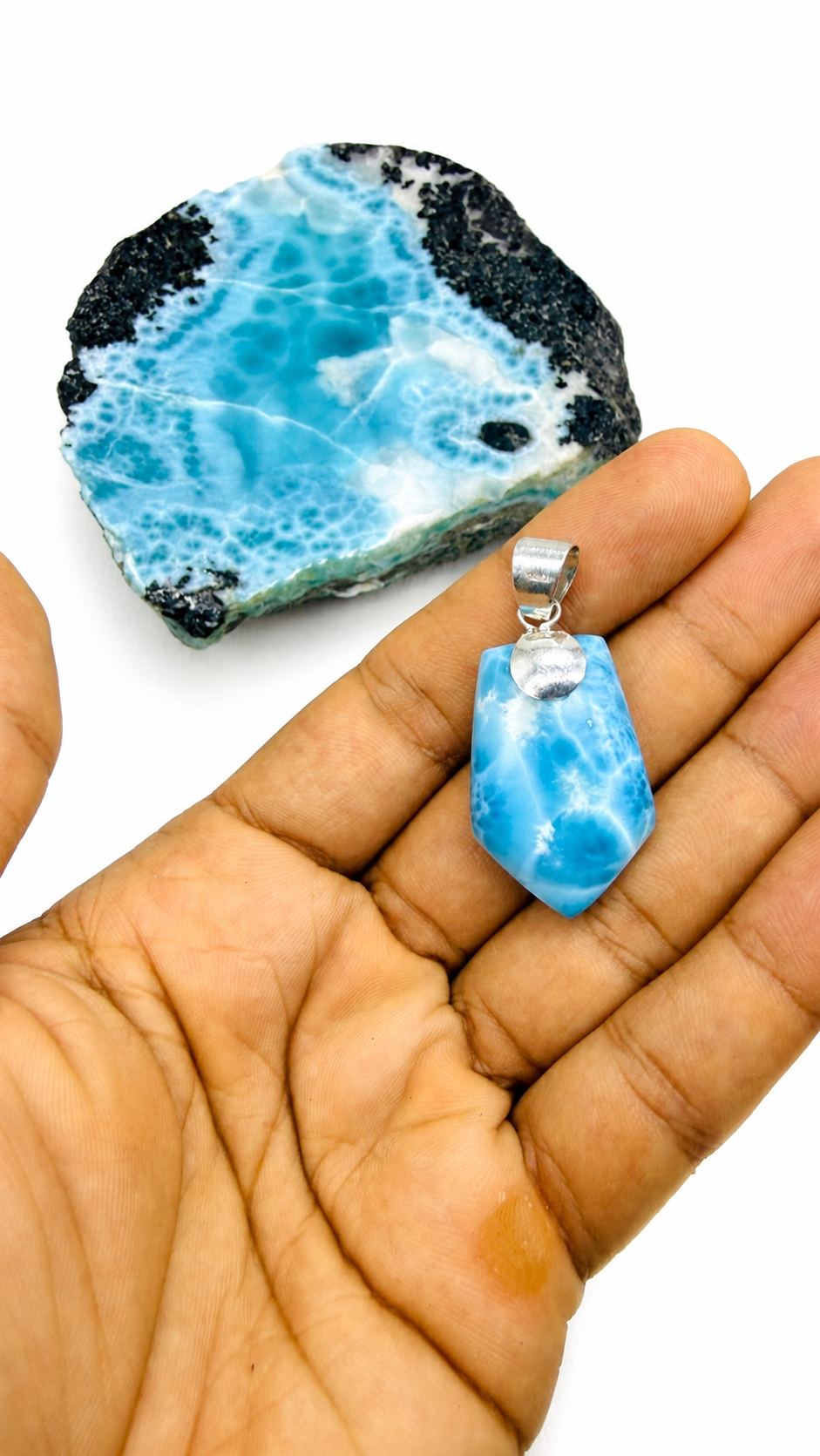 Larimar Pendant Necklace 2