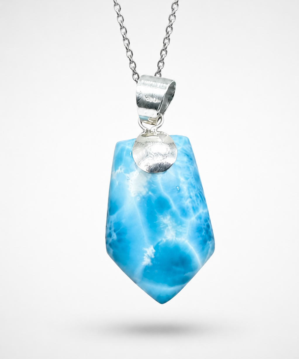 Larimar Pendant Necklace