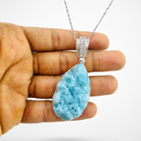 AAA Larimar Pineapple Pendant – 925 Sterling Silver