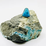 AAA Larimar Triangle Ring – 925 Sterling Silver