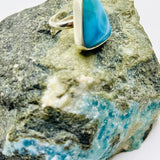AAA Larimar Triangle Ring – 925 Sterling Silver
