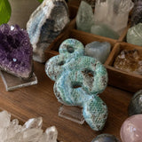 Larimar Snake Hand Carved Figurine