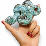 Larimar Snake Hand Carved Figurine