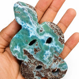 Larimar Snake Hand Carved Figurine
