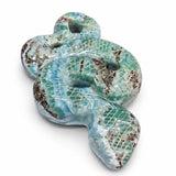 Larimar Snake Hand Carved Figurine