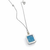 AAA Deep Azure Larimar Square Pendant – 925 Sterling Silver