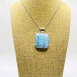 Larimar Square Pendant – 925 Sterling Silver Jewelry