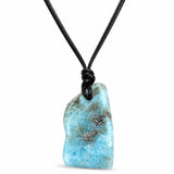 Larimar Stone Cord Unisex Necklace