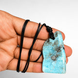 Larimar Stone Cord Unisex Necklace