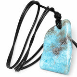 Larimar Stone Cord Unisex Necklace