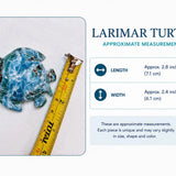 Hand Carved Larimar Turtle Sculpture