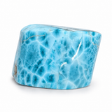 Polished AAA Larimar Fractal Freeform Slab