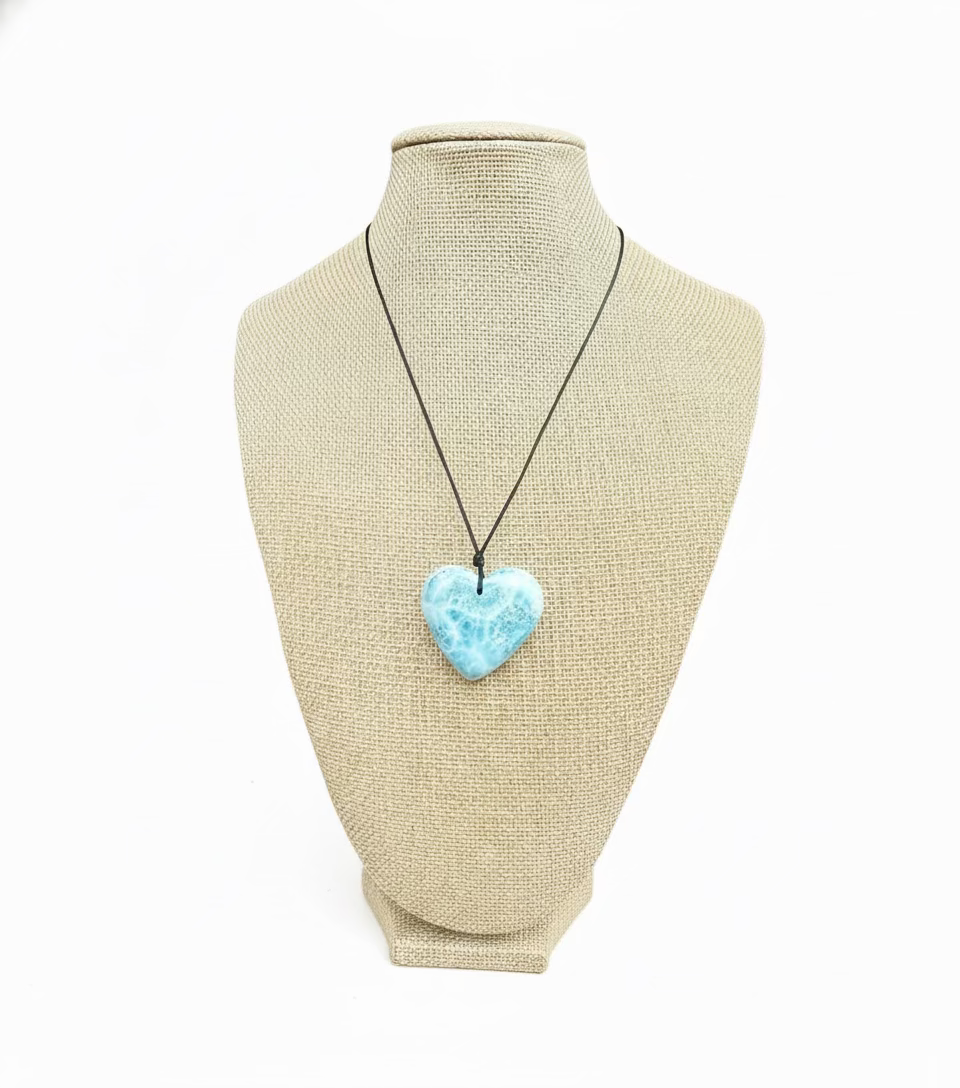 Larimar Heart Necklace
