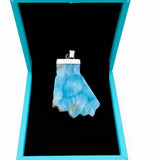Larimar Fist Pendant – 925 Sterling Silver Necklace