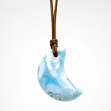 Larimar Moon Necklace