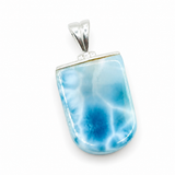AAA Larimar Popsicle Pendant, 925 Sterling Silver