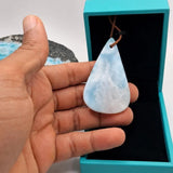 Larimar Stone Necklace, Blue Dominican Gemstone