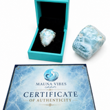 Rough Larimar Ring – 925 Sterling Silver Dominican Stone Jewelry