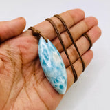 Larimar Unisex Surfboard Necklace